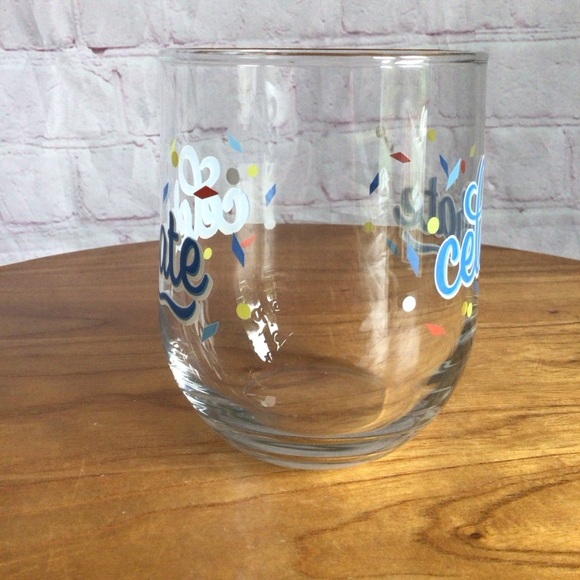 Cristar Celebrate Stemless Wine Glass with Festive Design - Picture 2 of 6
